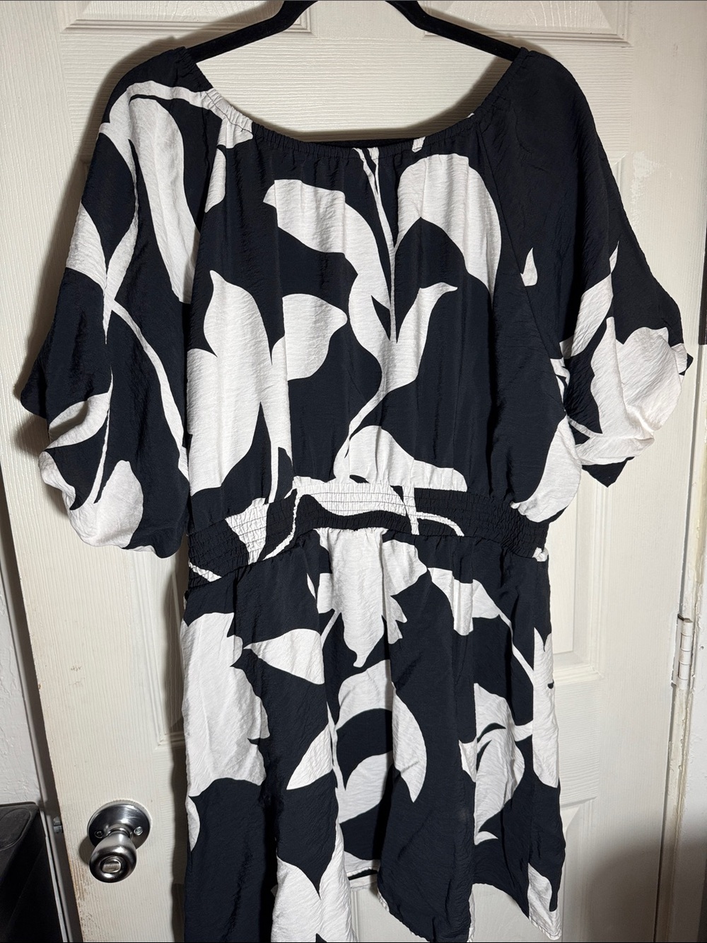 Nine West Black and White Floral Short Dress - Picture 5 of 5